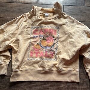 Capri Italy Graphic Sweatshirt - Cream